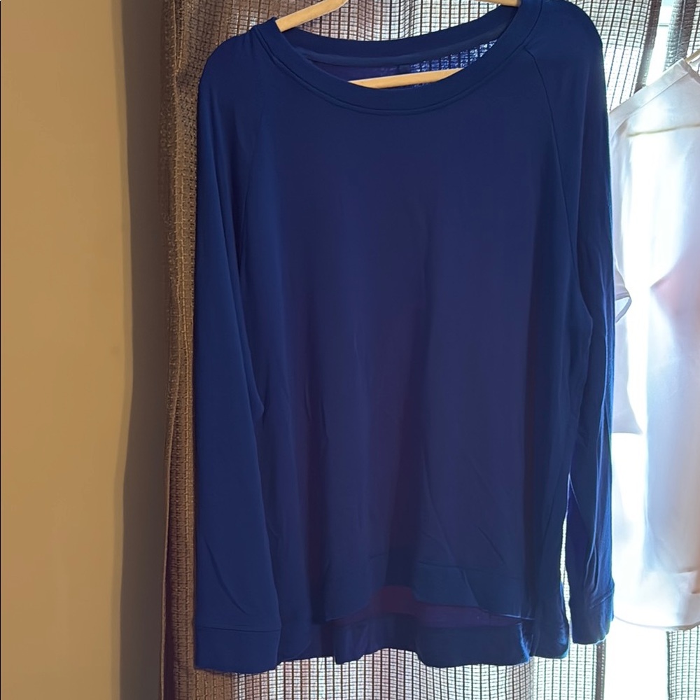 Lou & Grey Blue Relaxed Long Sleeve Tunic